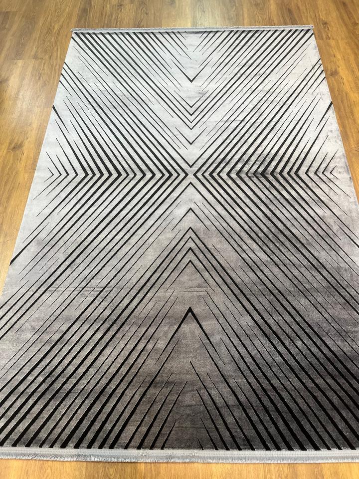 BUGO CONCEPT AKRİLİK VİSKON ANTRASİT MAKİNA HALISI 160x230 - 160 x 230