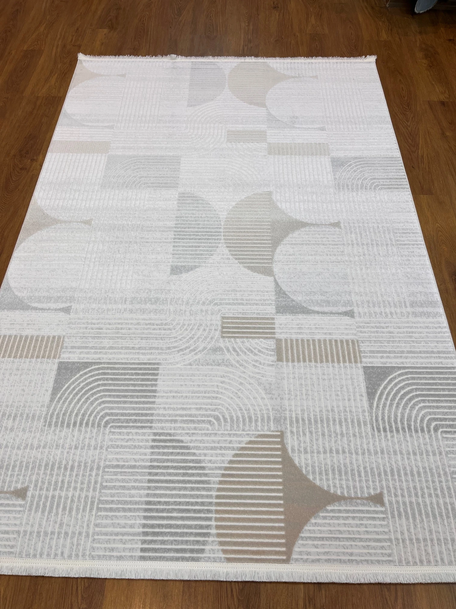 İSKANDİNAV TARZI NATURAL RENKLİ MAKİNA HALISI 160X230