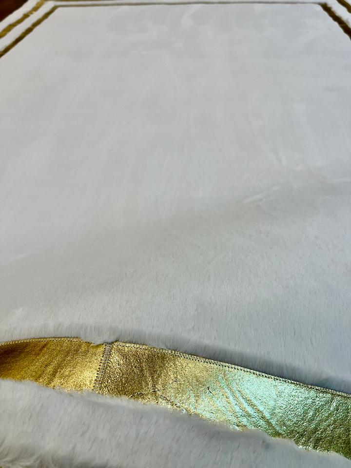 DERİ PELUŞ KREM GOLD HALI 170x240