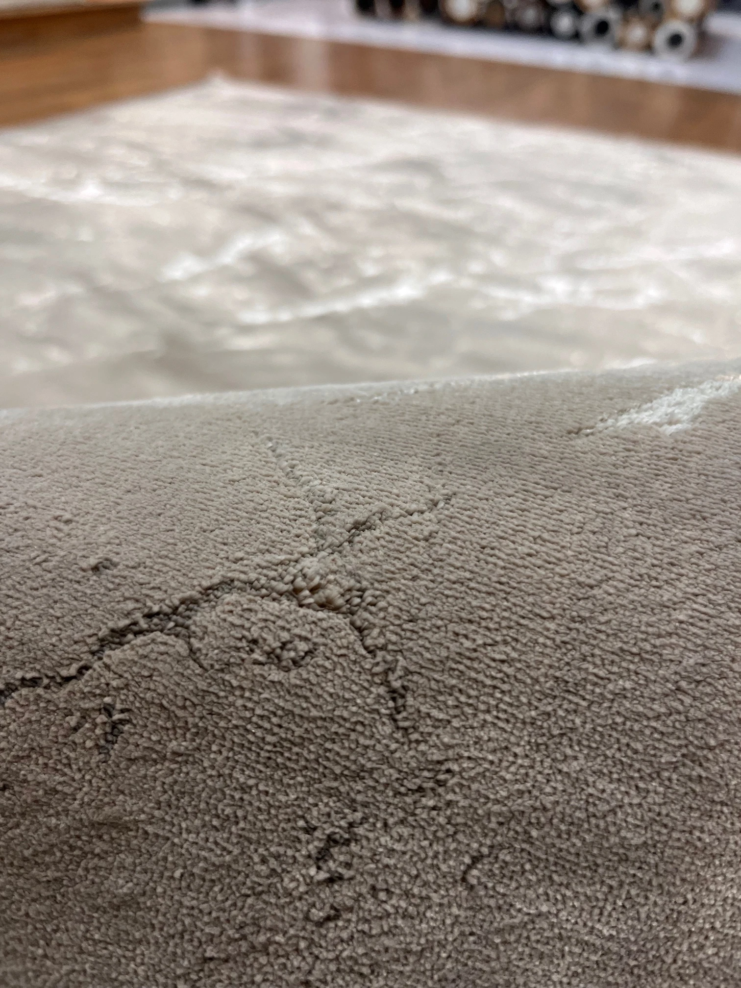 VİZON KAHVE IŞILTILI MAKİNA HALISI 160X230