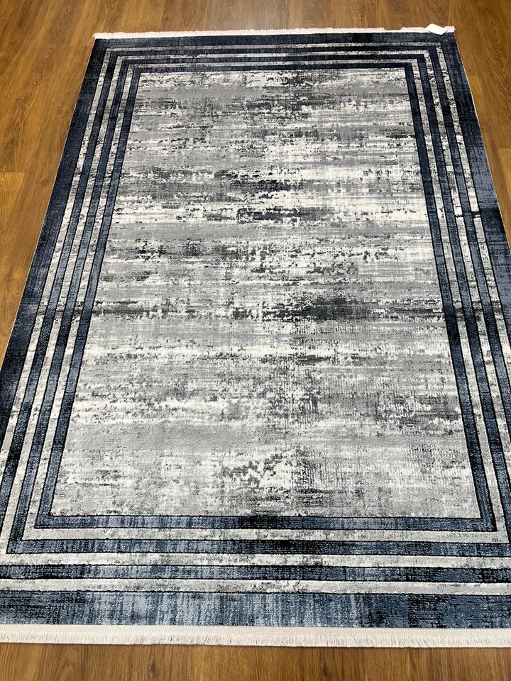 BUGO CONCEPT AKRİLİK GREY BLUE MAKİNA HALISI 160x230