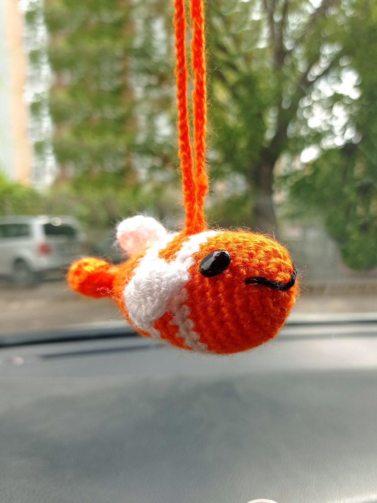 Amigurumi Sevimli Balık El Emeği Araba Süsü Dikiz Aynası