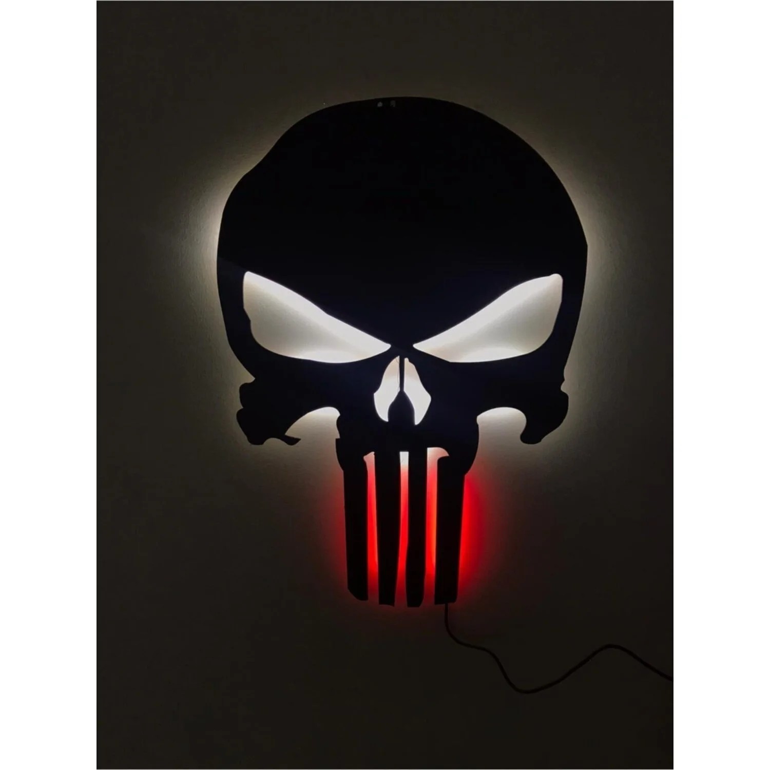 Punisher Led Işıklı Tablo