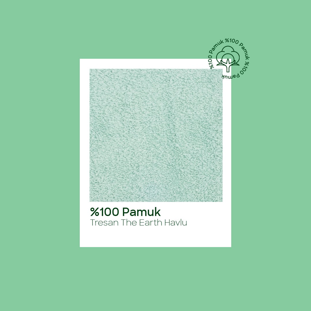 %100 Pamuk Saç Havlusu - Yeşil