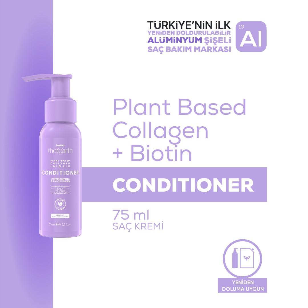 Tresan The Earth Plant Based Collagen +Biotin Saç Kremi 75 ml