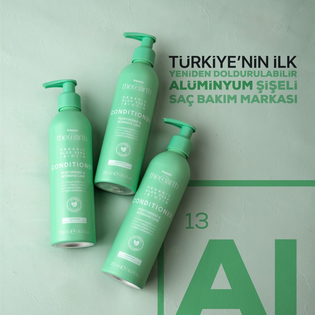 Organic Aloe Vera +Biotin Saç Kremi 250 ml + Saç Kremi 75 ml