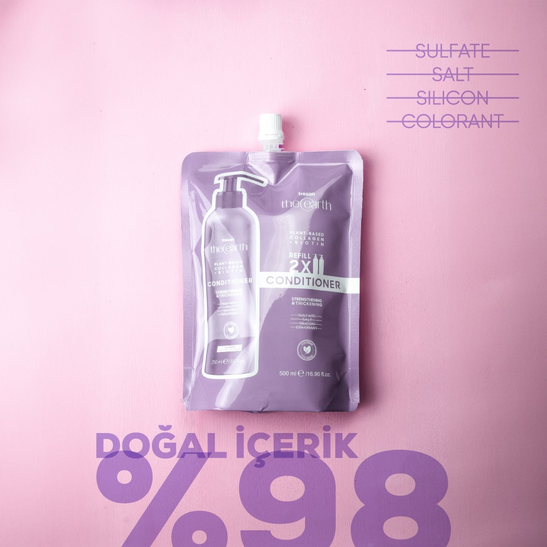 Plant Based Collagen +Biotin Saç Kremi Refill Pouch 500 ml