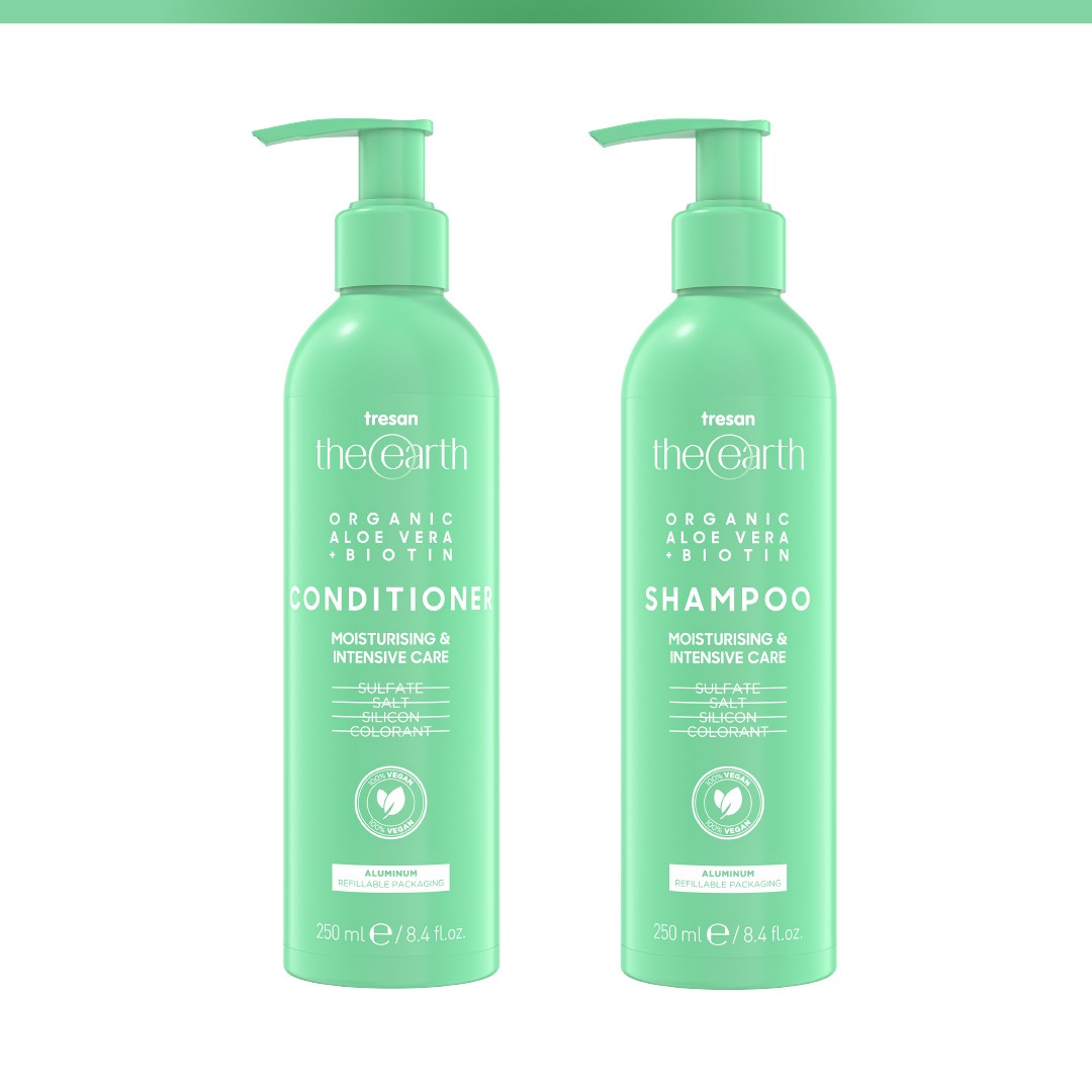 Organic Aloe Vera +Biotin Şampuan 250 ml + Saç Kremi 250ml