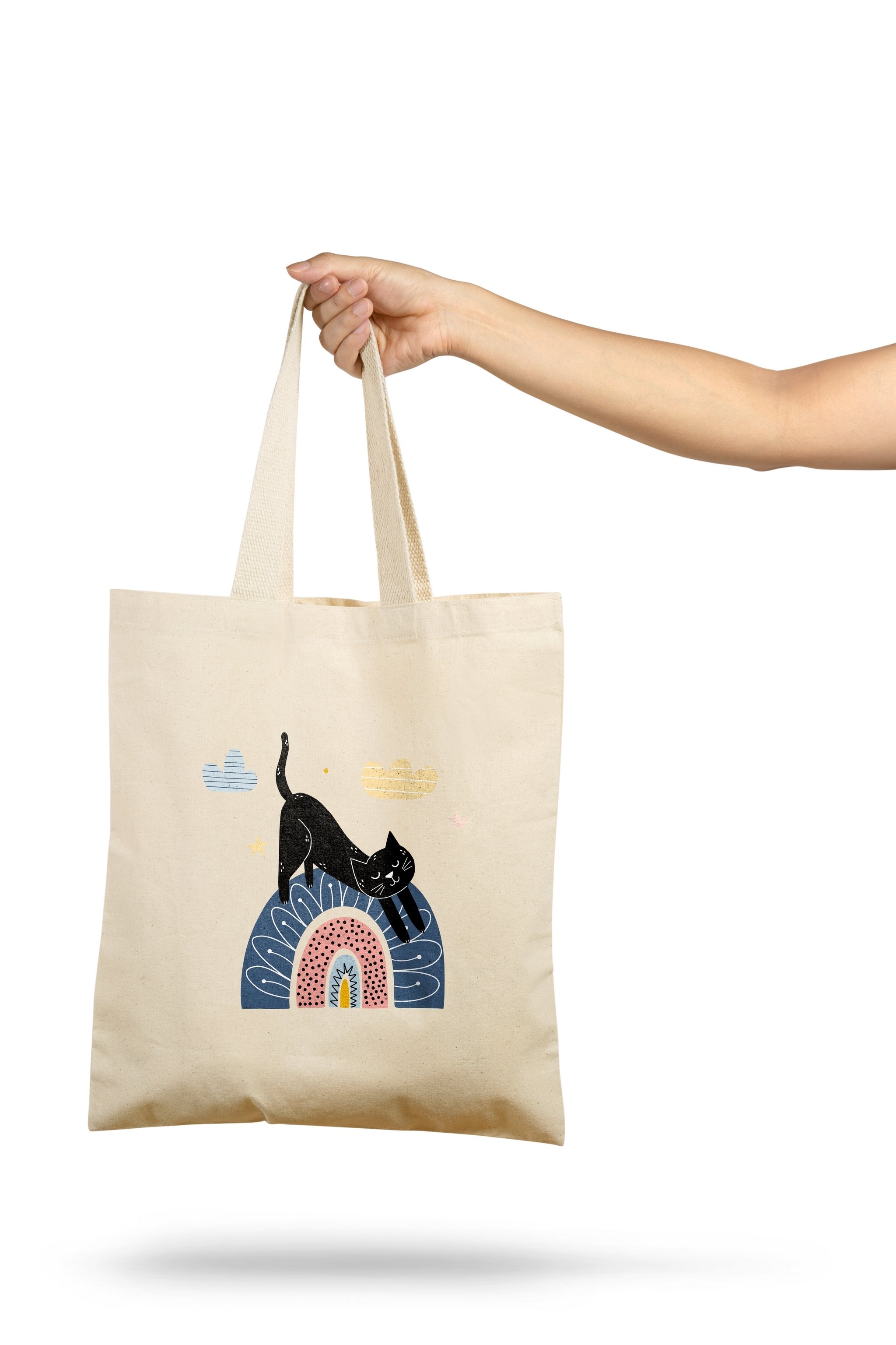 Siyah Kedi | Deluxe Bez Çanta