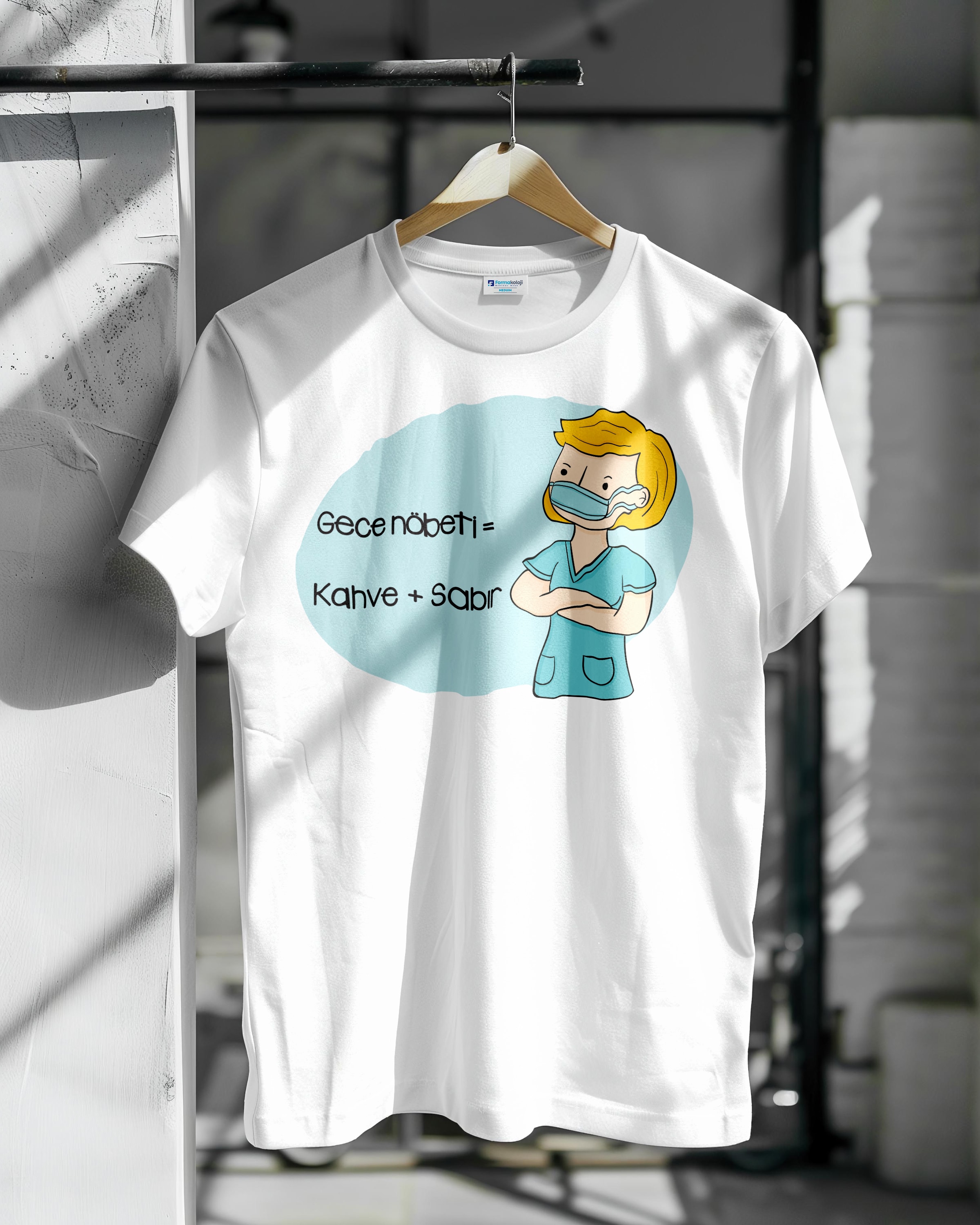 Gece Nöbeti=Kahve+Sabır Deluxe T-Shirt