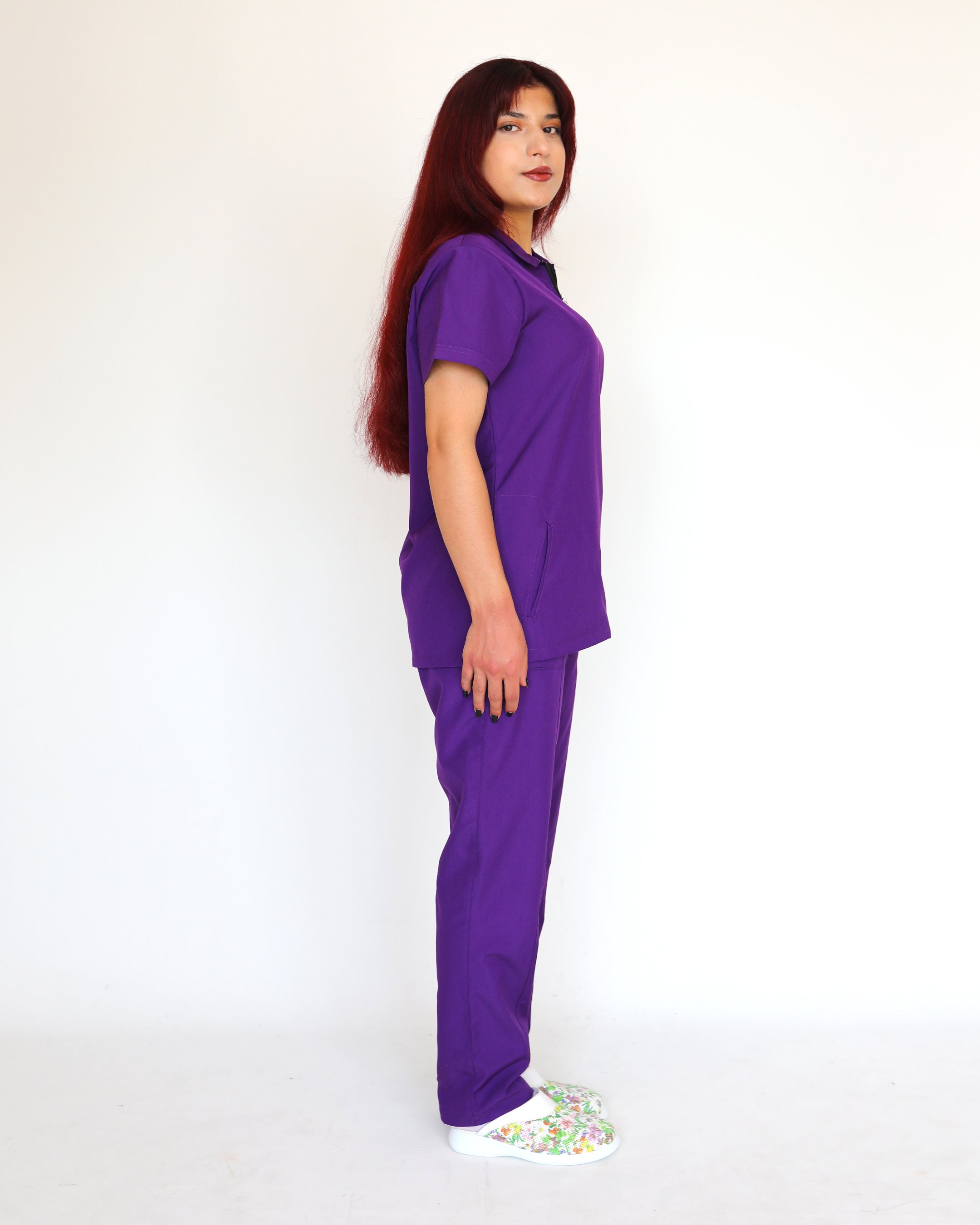 S-Line Soft Likralı (Kalın Esnek Kumaş) Scrubs Takımı