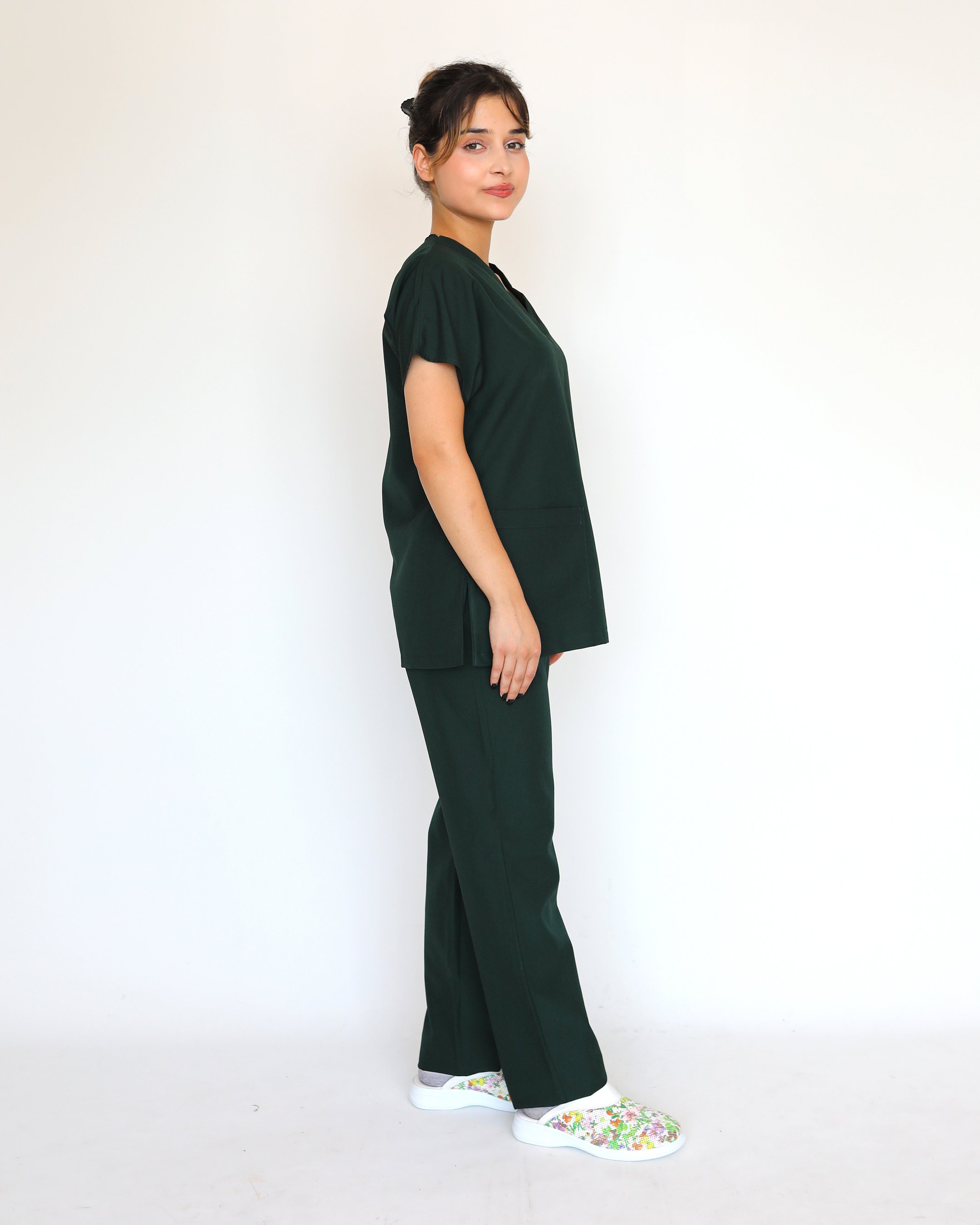 Angel Sleeve - Yarasa Kol Terikoton (İnce Kumaş) Scrubs Takımı