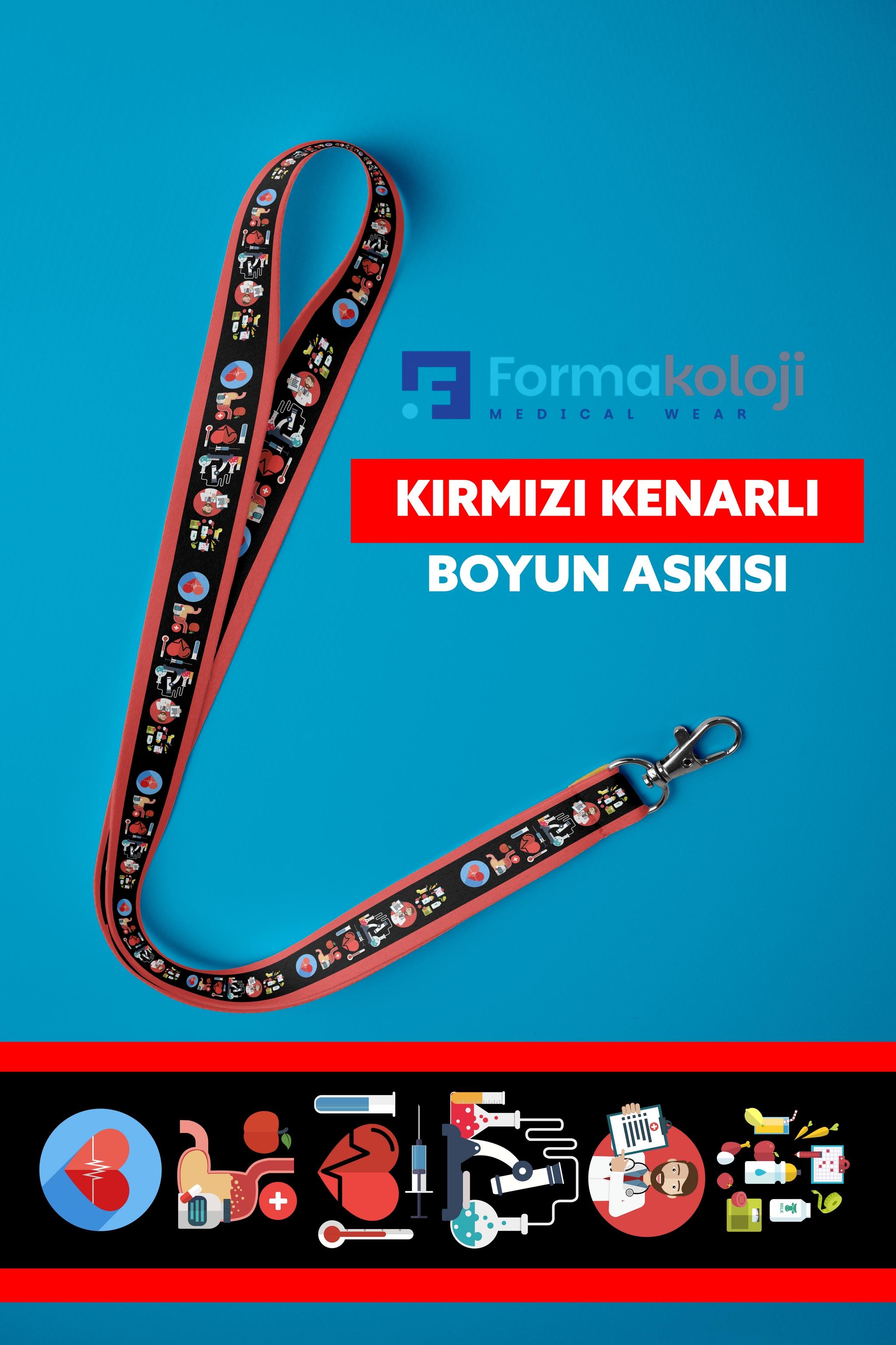 Kırmızı Kenar Temalı | Deluxe Boyun Askısı