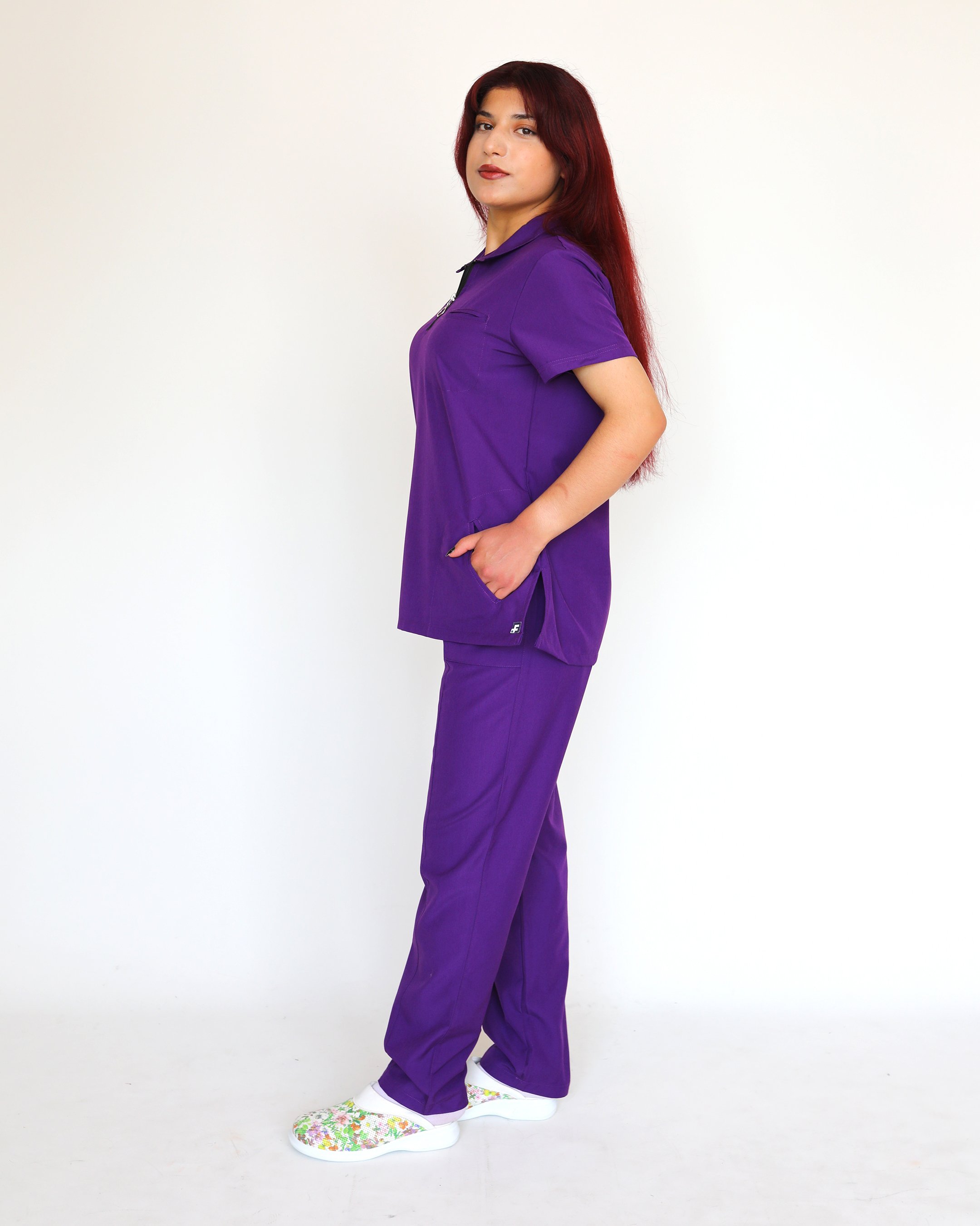 S-Line Soft Likralı (Kalın Esnek Kumaş) Scrubs Takımı