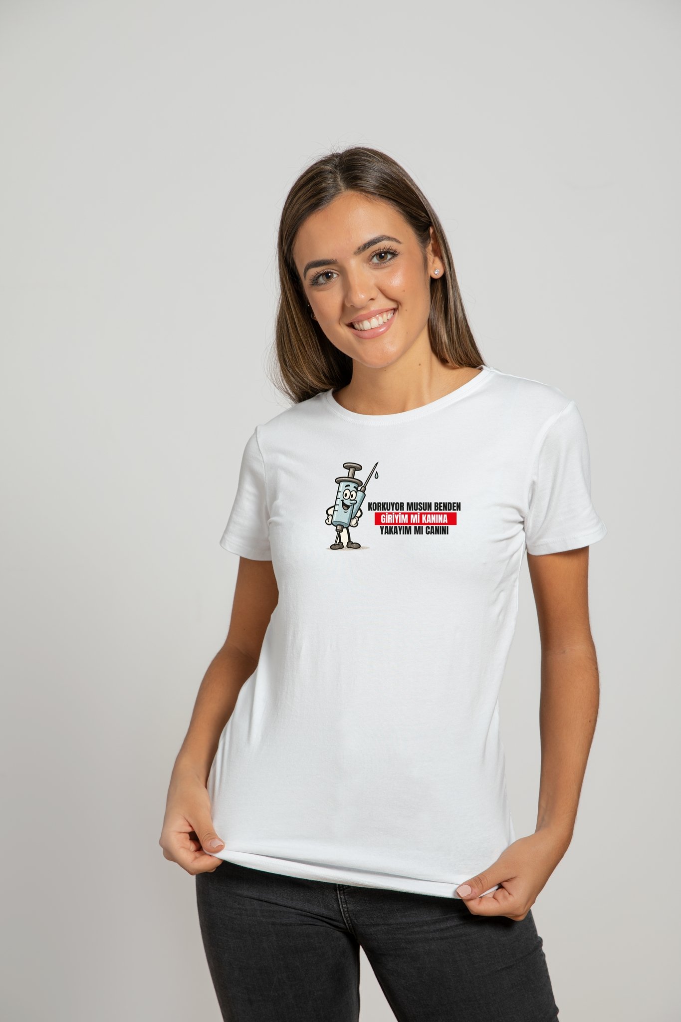 Korkuyor musun Benden, Giriyim mi Kanına? Yakayım mı Canını? | Deluxe T-Shirt