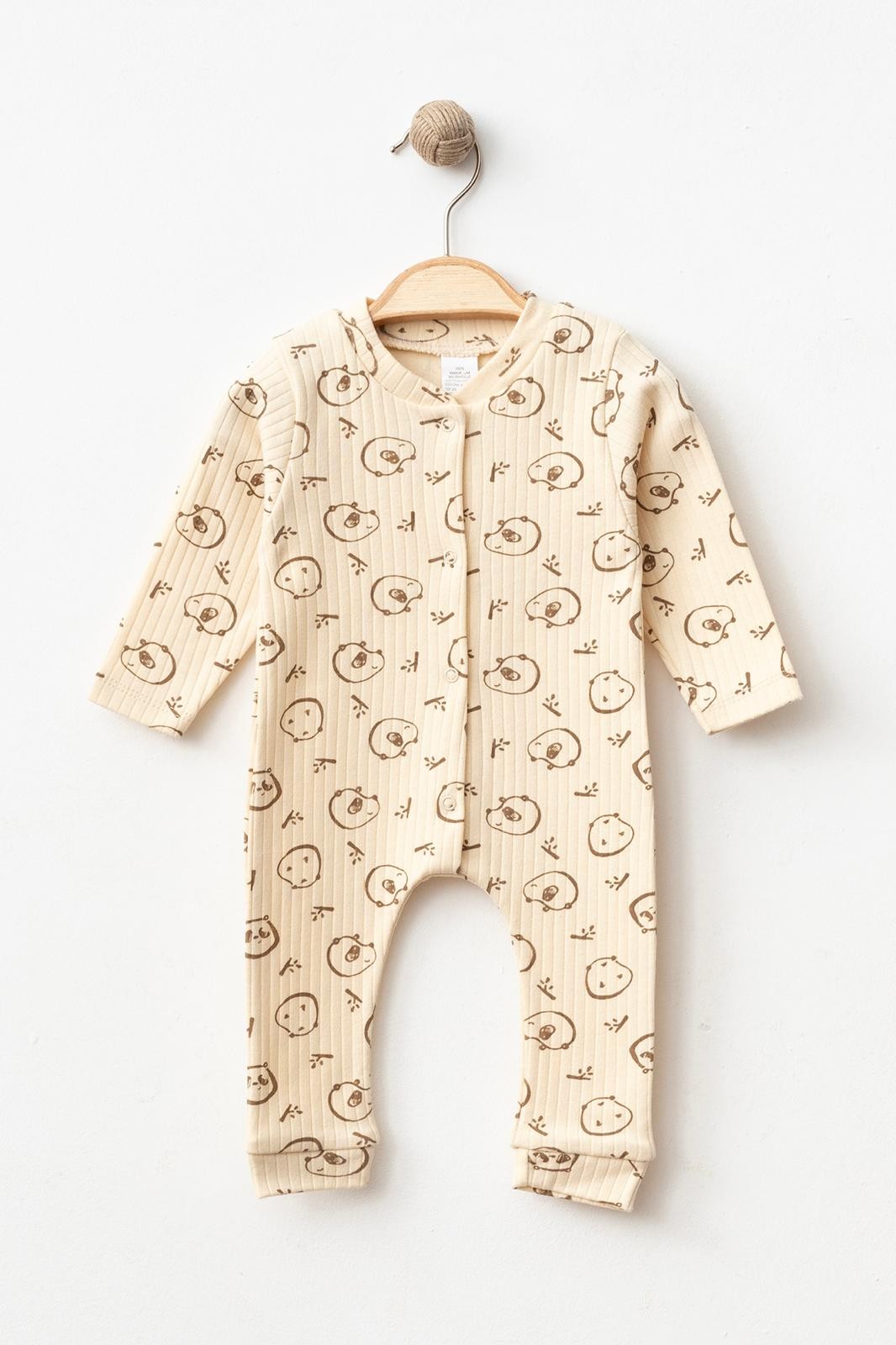 Sweet Panda Desenli 3-6-9 Ay Bebek Tulum