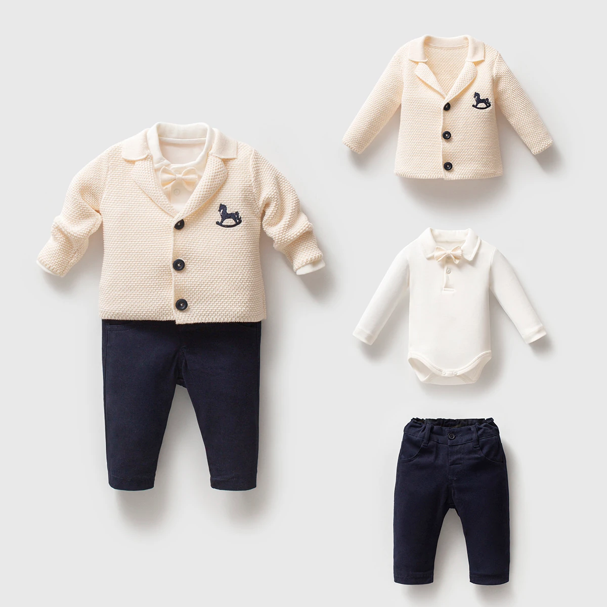 Harvard Organik Pamuklu Premium Erkek Bebek Seti