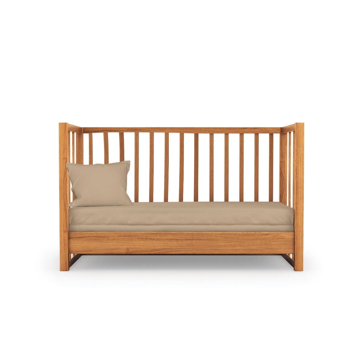 Kanz Unisex Premium Bebek ve Çocuk Lastikli Çarşaf ve Yastık Kılıfı - Bej