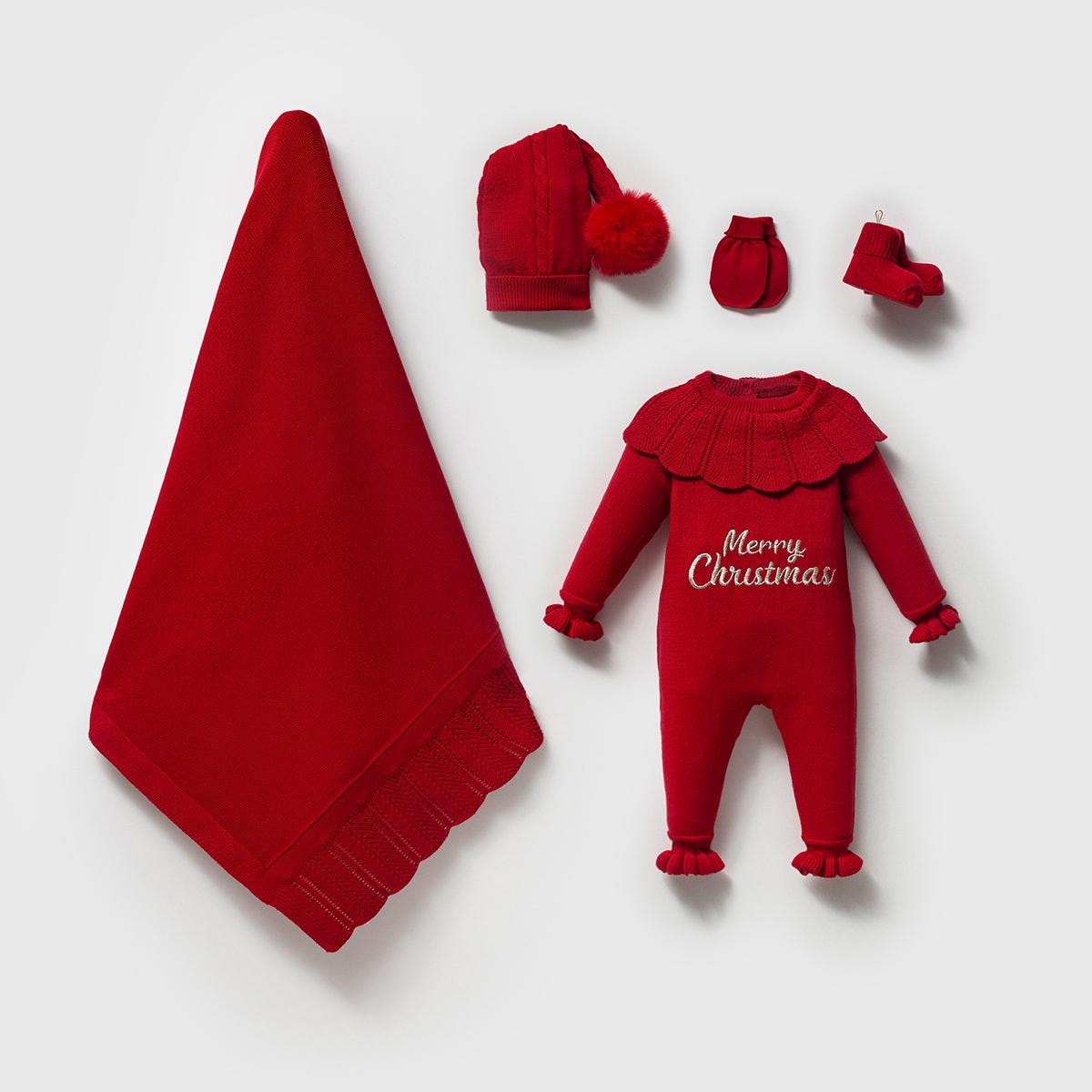 Merry Organik Pamuk Christmas Collection Yılbaşı Kız Bebek Hastane Çıkış Seti 