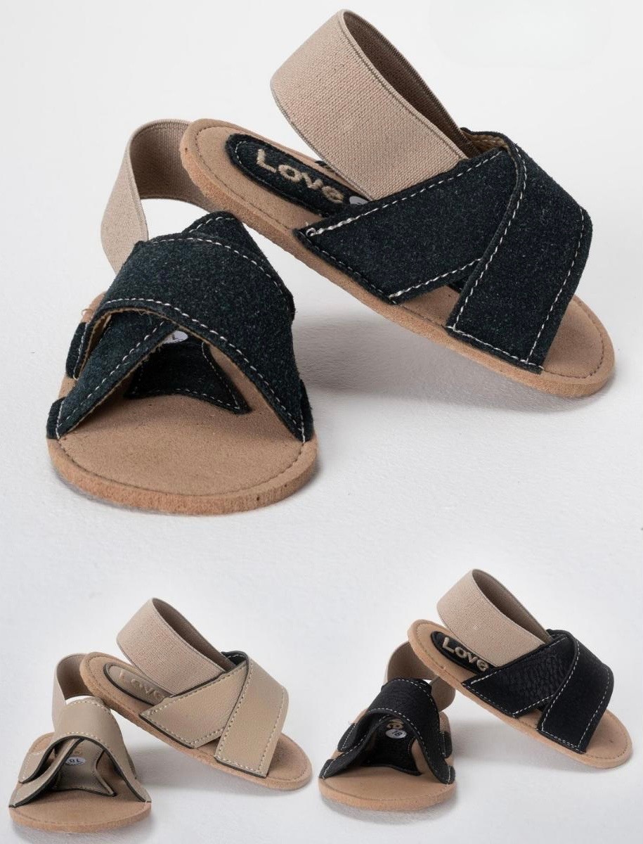 Unisex Çapraz Bantlı Bebek Sandalet
