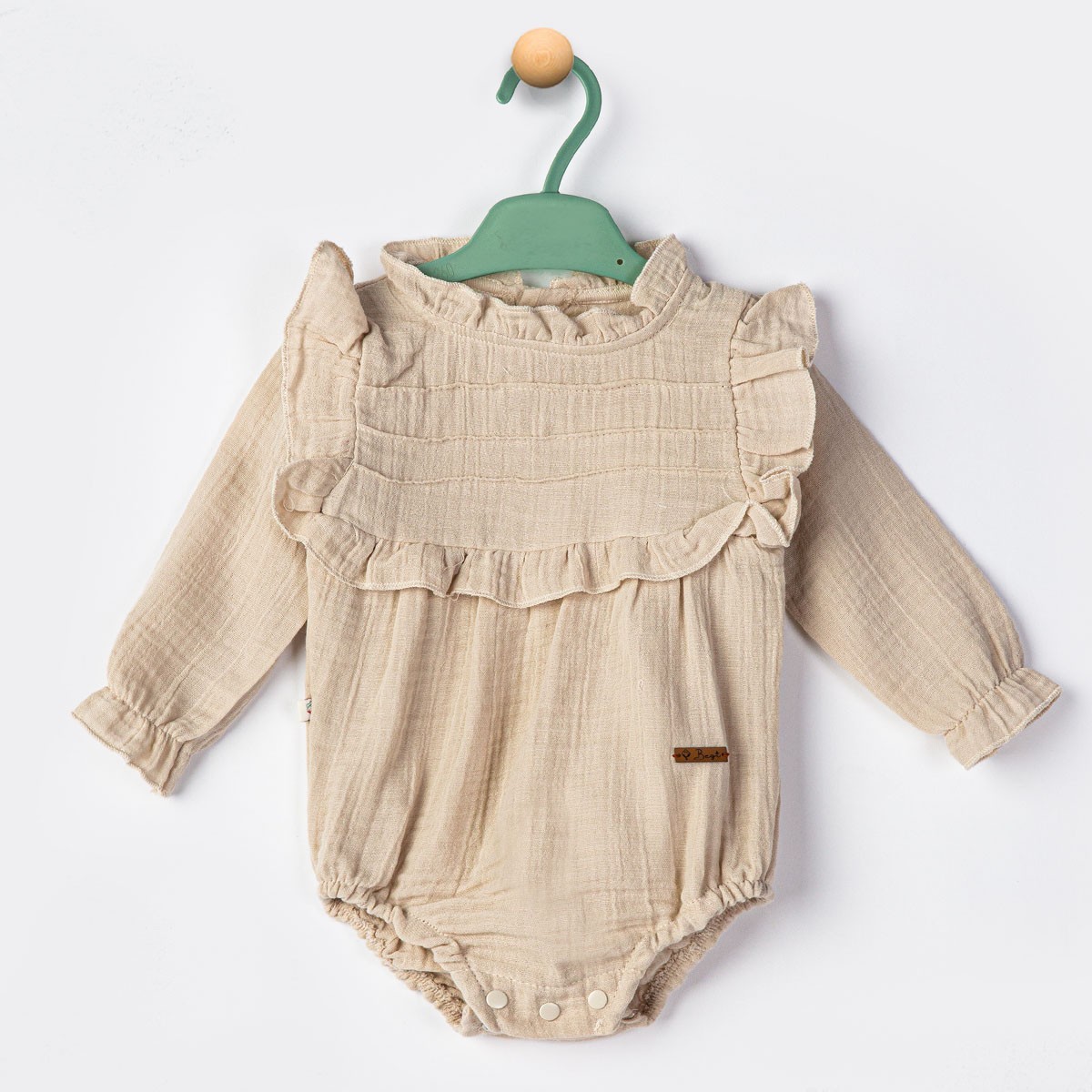 Gisa Müslin Kız Bebek Romper Tulum 
