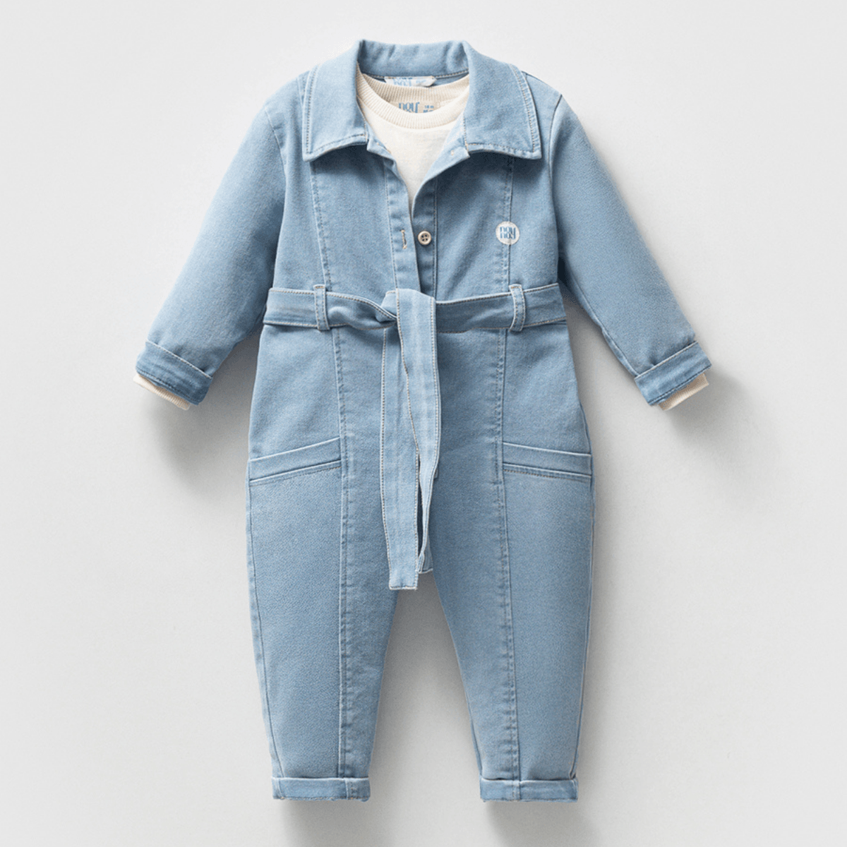 Cassidy Denim Bebek Premium Kot Tulum