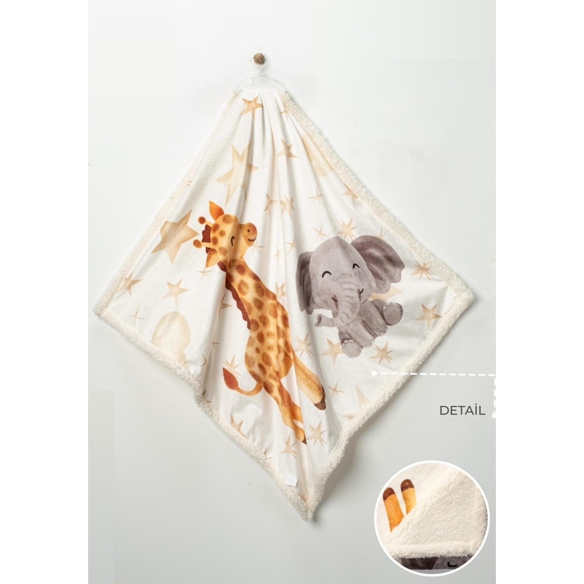 Safari Peluş Figürlü 90x100cm Battaniye