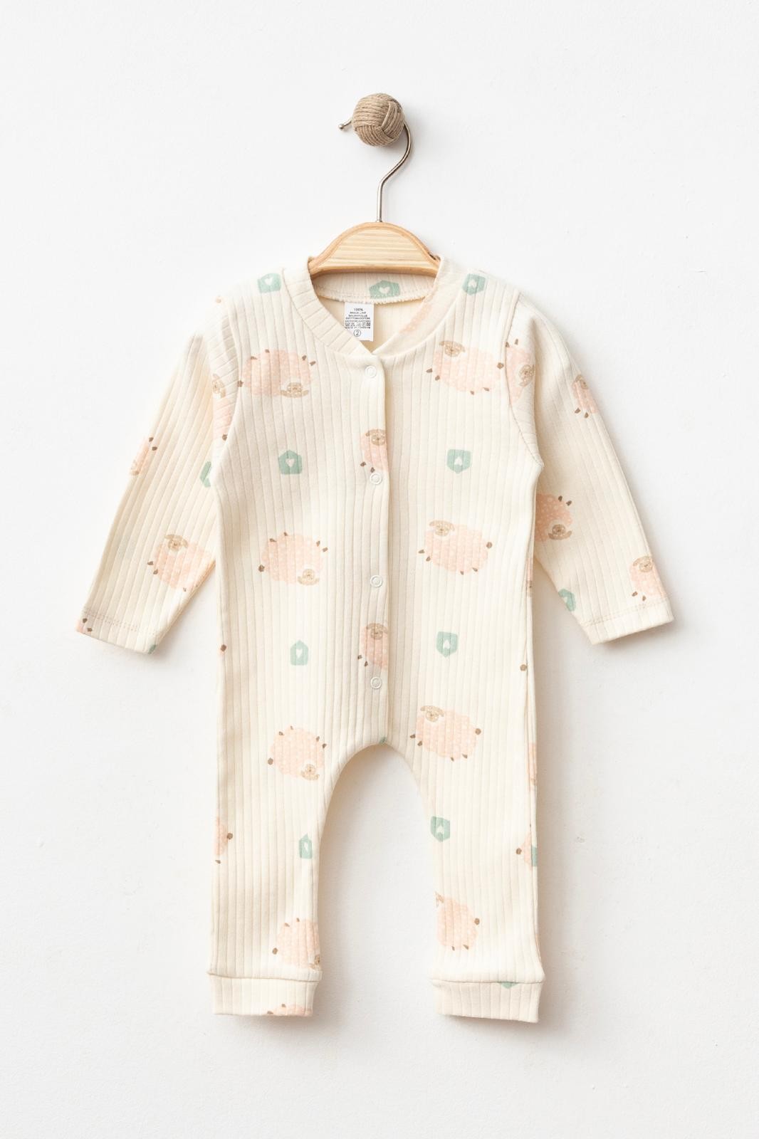 Little Sheep Kız Bebek 3-6-9 Ay Tulum
