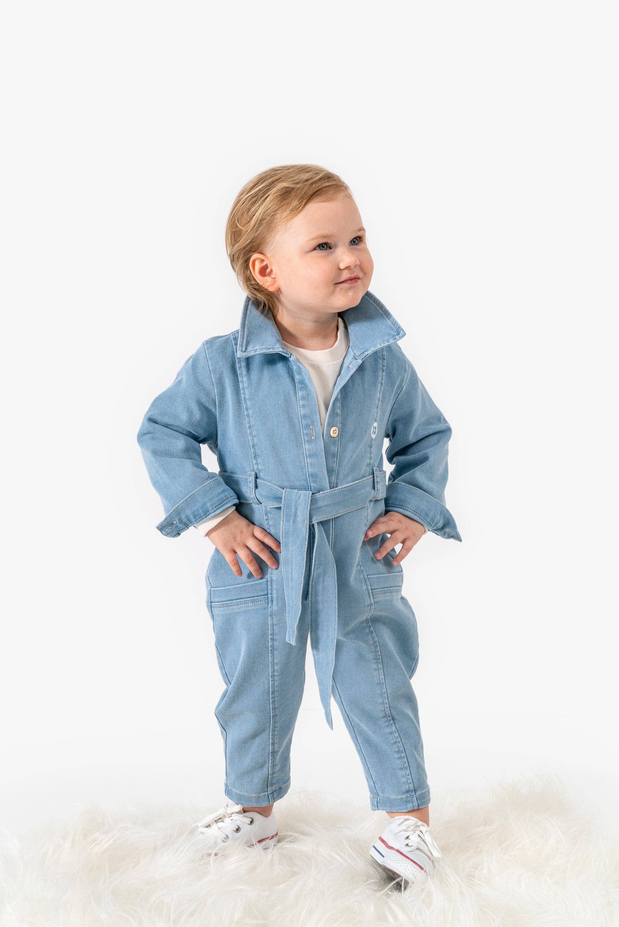 Cassidy Denim Bebek Premium Kot Tulum