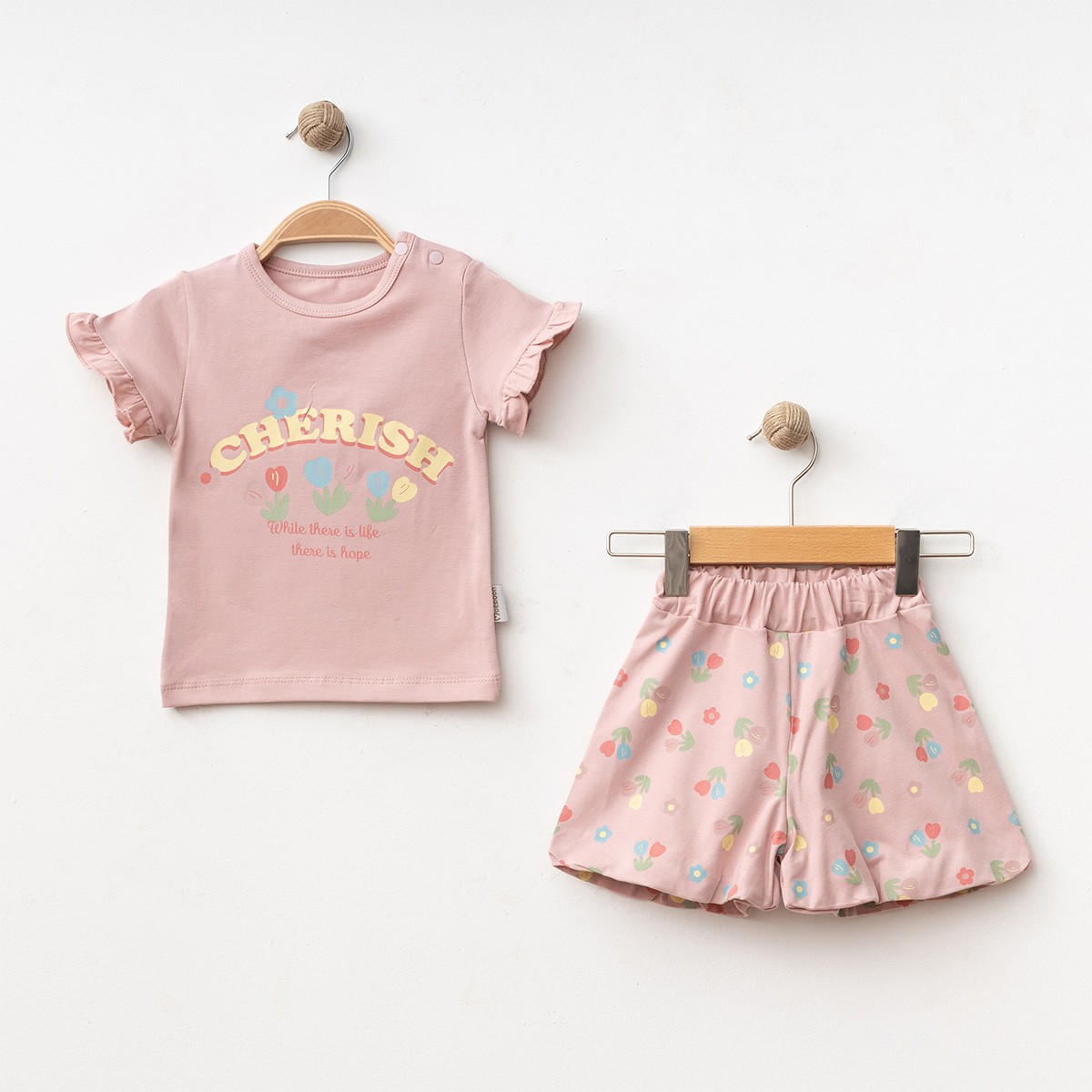 Kız Bebek 6-9-12-18 Ay Cherısh 2'Li Takım