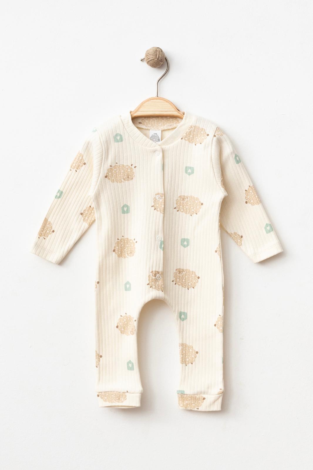 Little Sheep Kız Bebek 3-6-9 Ay Tulum