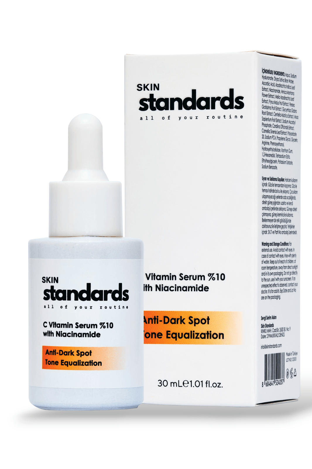 C Vitamin Aydınlatıcı Ve Ton Eşitleyici Bakım Serumu 30 ml Ascorbic Acid & Ferulic Acid