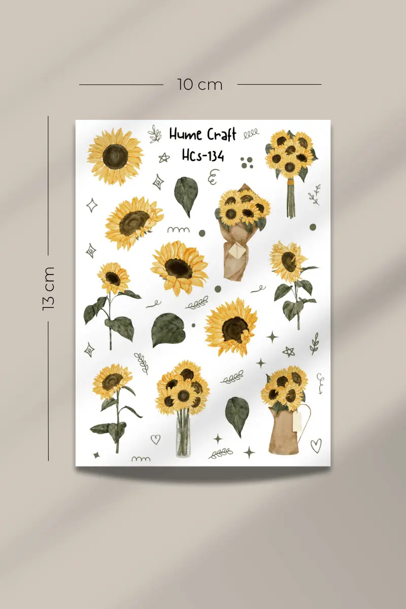 Sunflower Şeffaf Sticker Seti