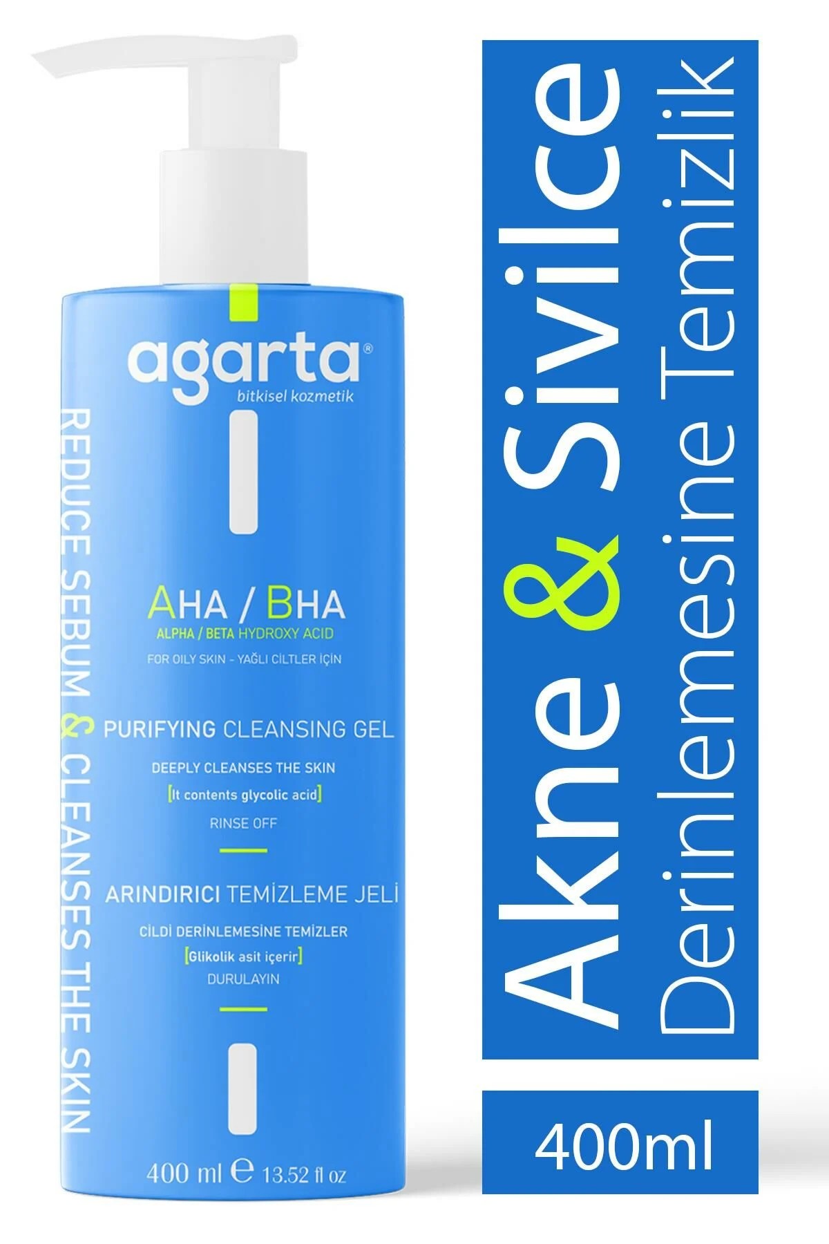 Agarta Doğal Arındırıcı Temizleme Jeli 400 ML