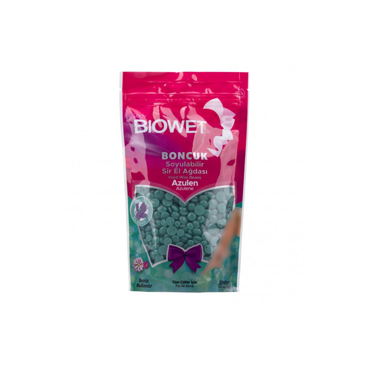 Biowet Boncuk Ağda Soyulabilir Sir El Ağdası 100gr Azulen