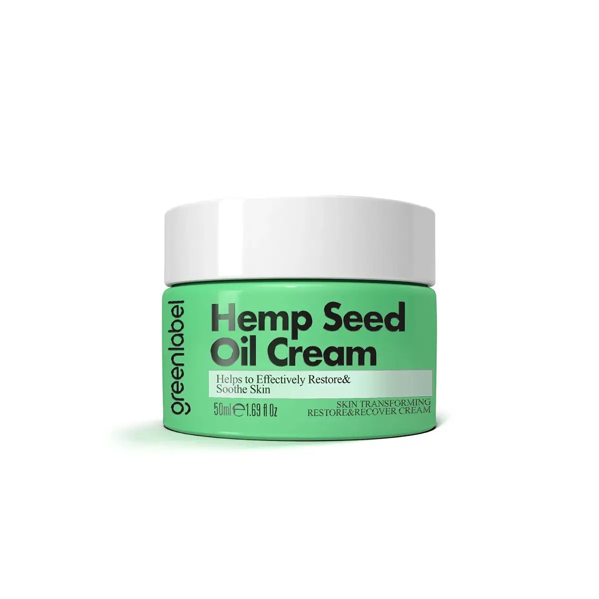 Kenevir Yağı & Çinko Özlü Yoğun Bakım ve Cilt Onarıcı Krem 50ml Greenlabel