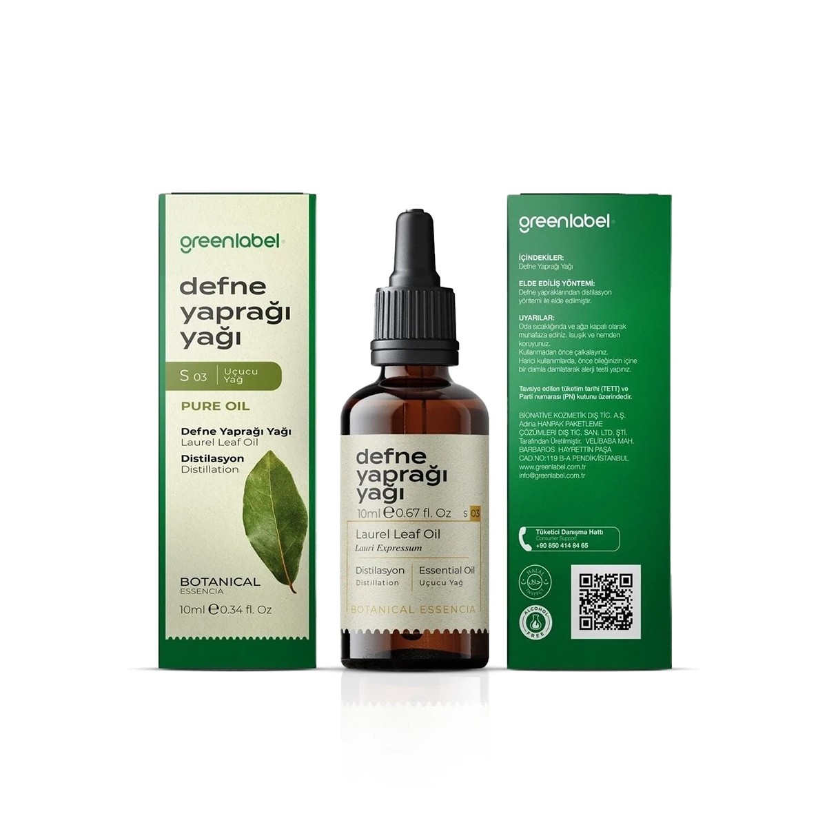 Defne Yaprağı Yağı 10ml Greenlabel