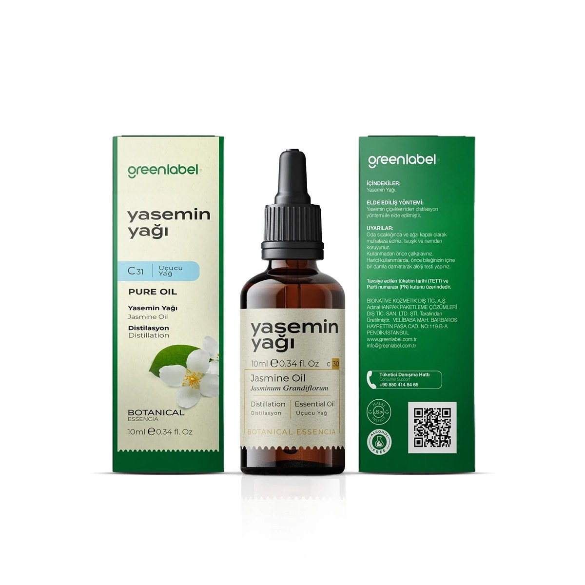 Yasemin Yağı 10ml Greenlabel