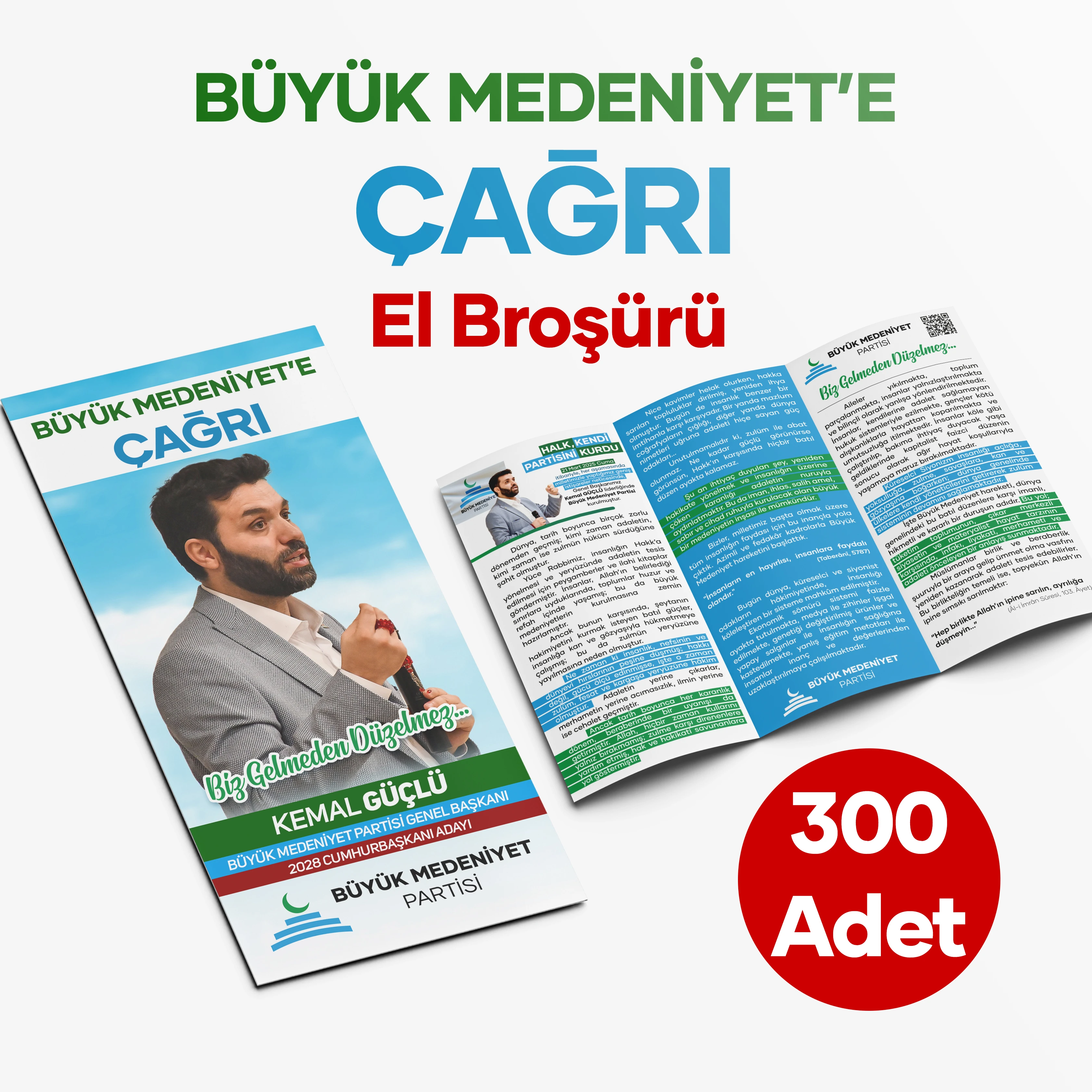Büyük Medeniyet'e Çağrı El Broşürü - 300 Adet