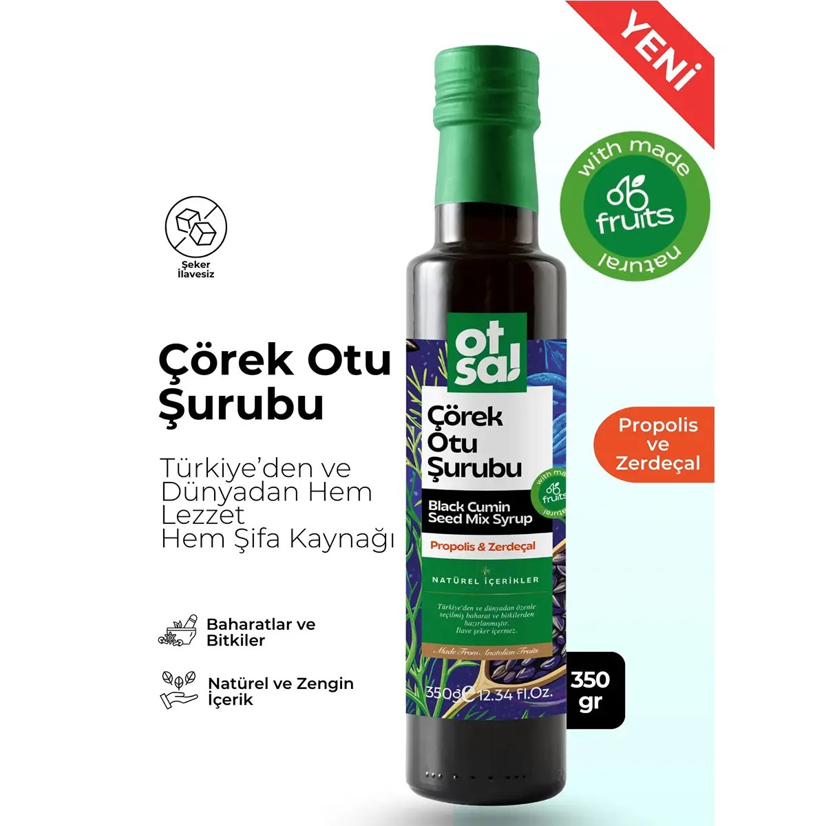 Çörek Otu Şurubu Besleyici Karışım 350gr