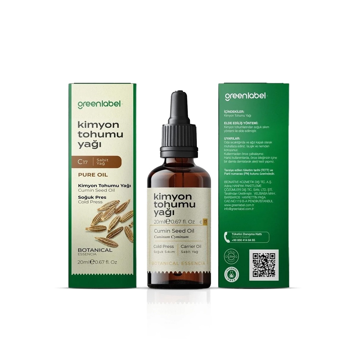Kimyon Tohumu Yağı 20ml Greenlabel