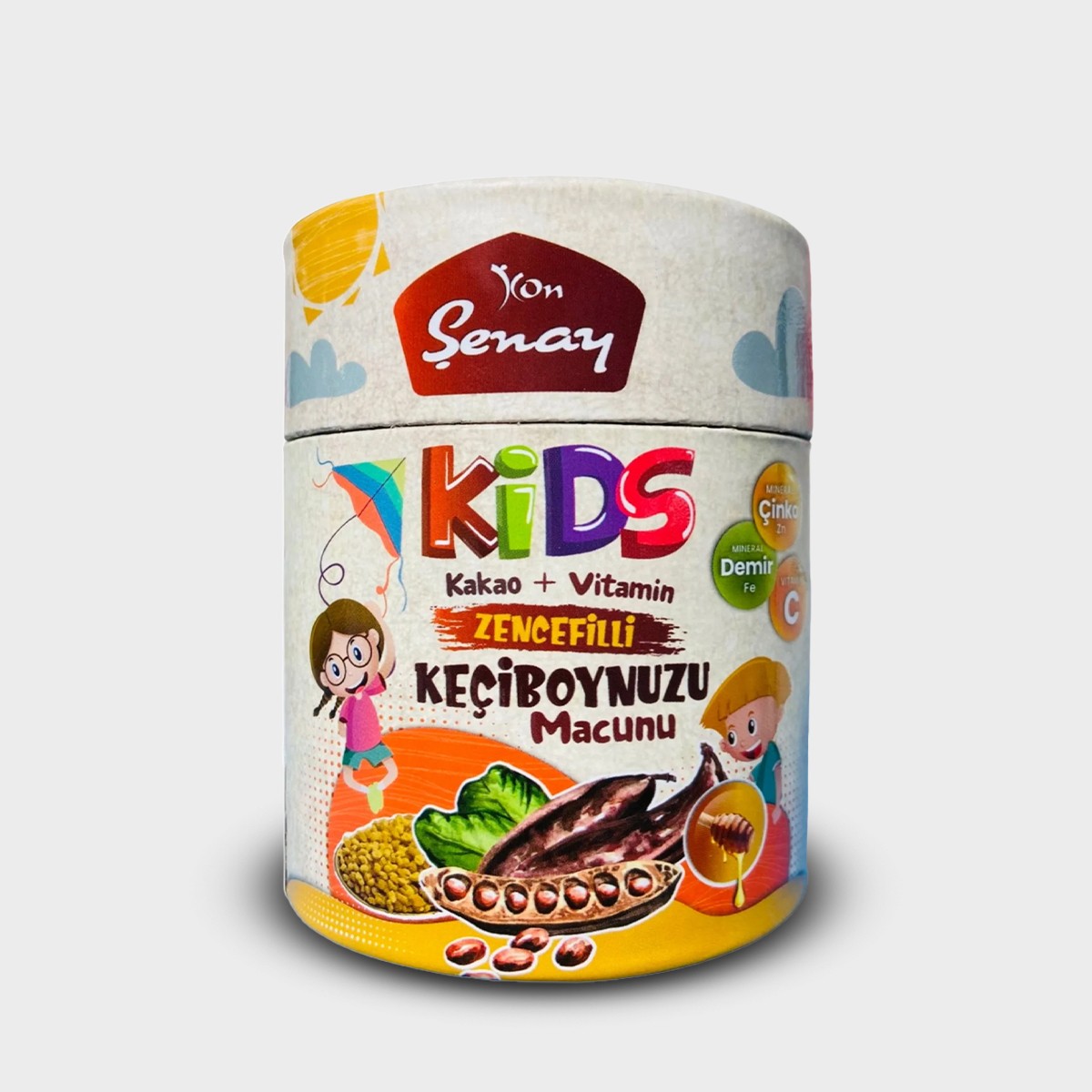 Şenay Kids Zencefilli Keçiboynuzu Macunu ( Kakao + Vitamin ) 240 g
