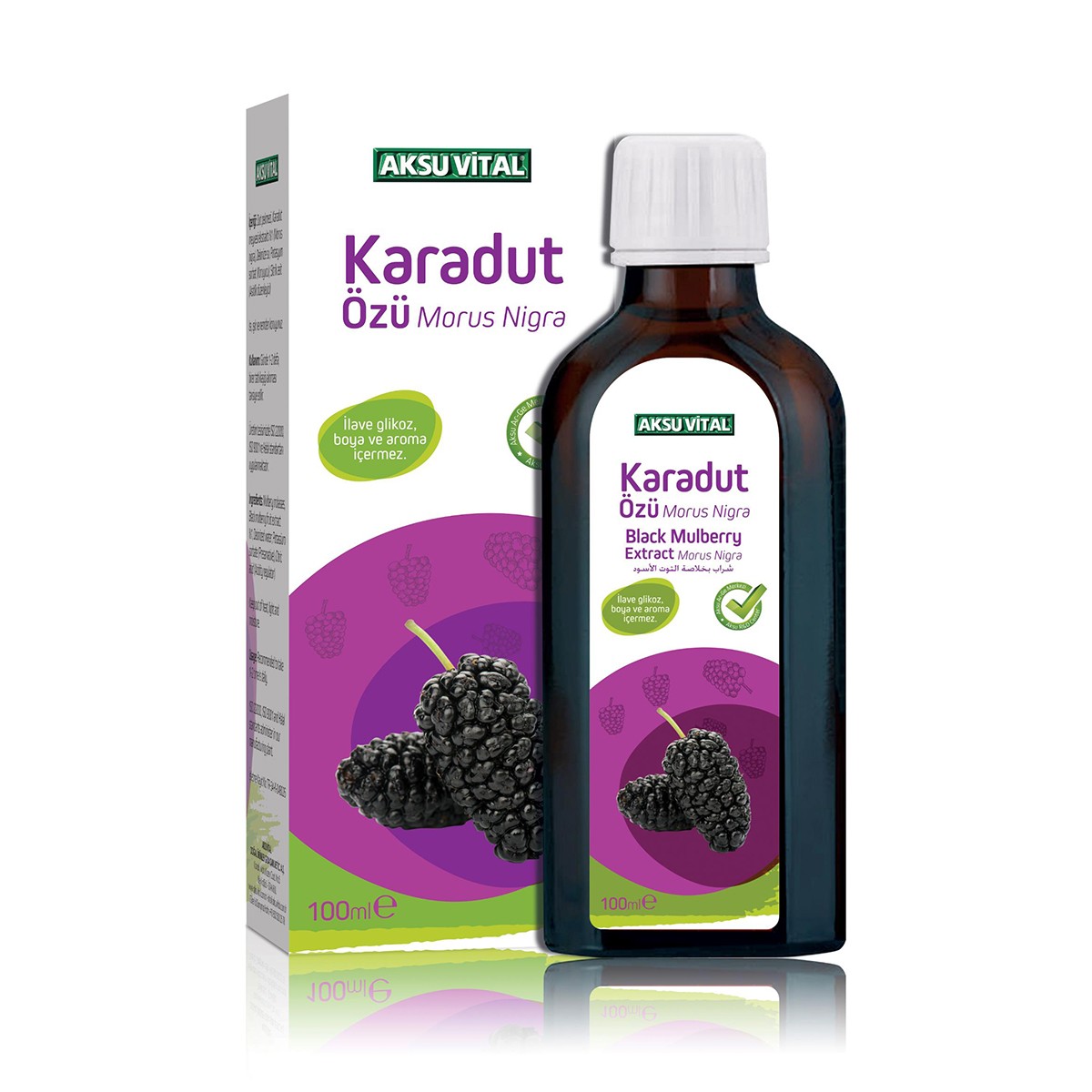 Aksuvital Karadut Özü Ekstrakt 100ml