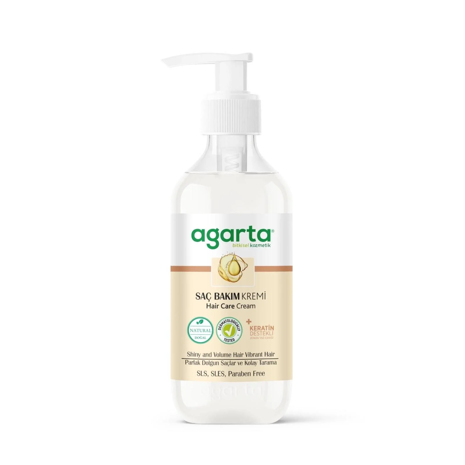 Agarta Doğal Güçlü Bakım Saç Kremi 400 ml