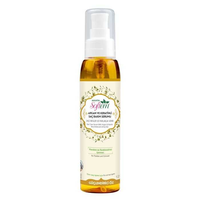 Argan ve Keratinli Saç Serumu Softem