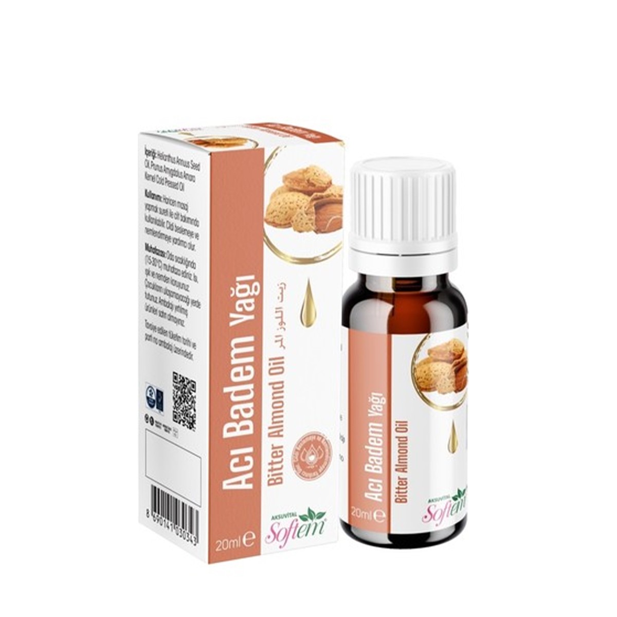 Acı Badem Yağı 20ml Softem
