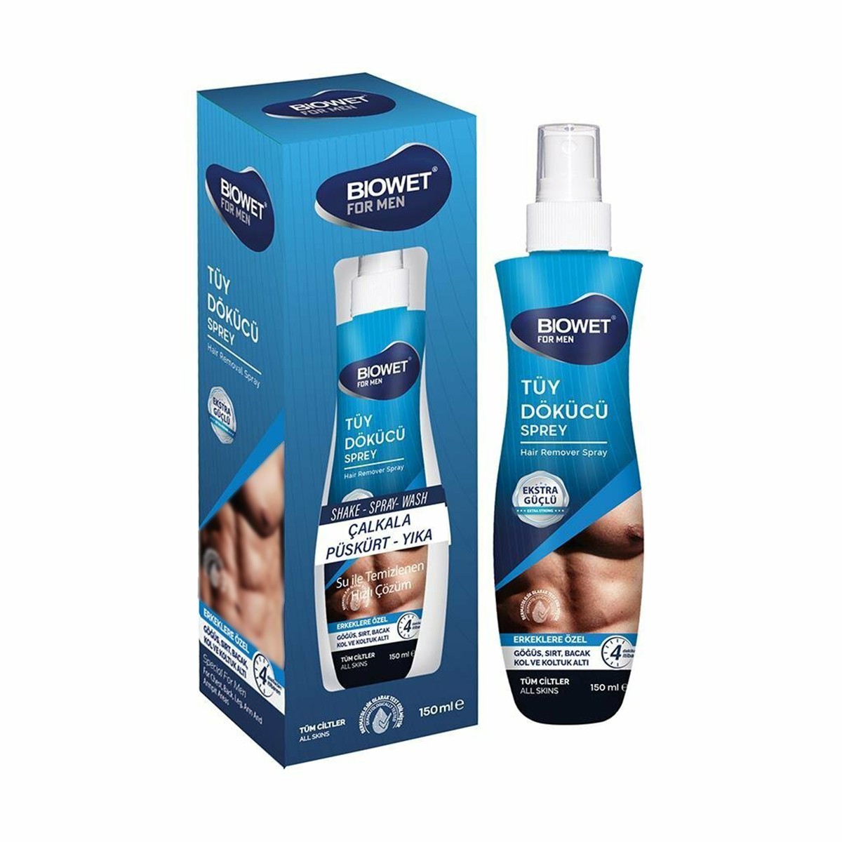 Biowet Tüy Dökücü Sprey 150ml Tüm Ciltler For Men
