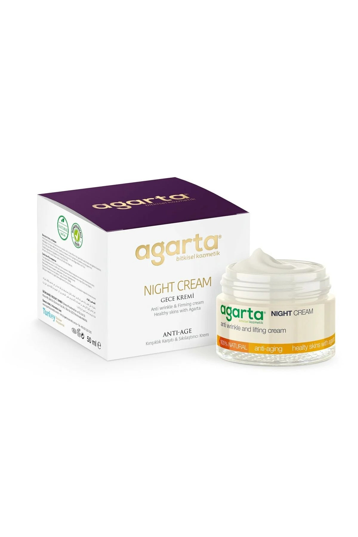 Doğal Yaşlanma Karşıtı Gece Bakım Kremi 50 ml