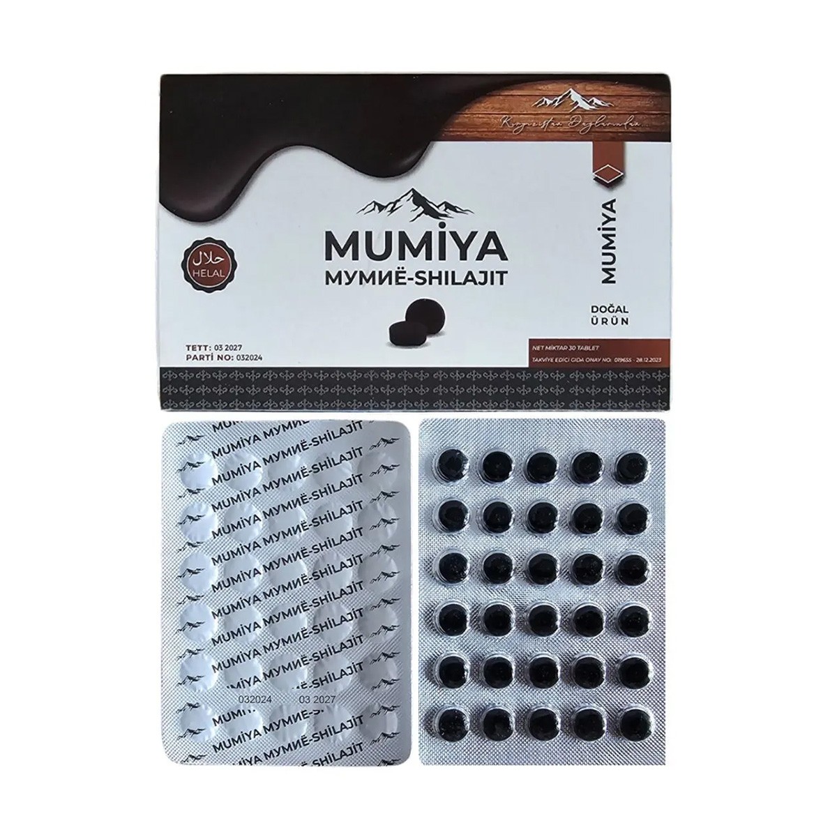 Mumiya Doğal Mumiyo Takviye Edici 30 Tablet