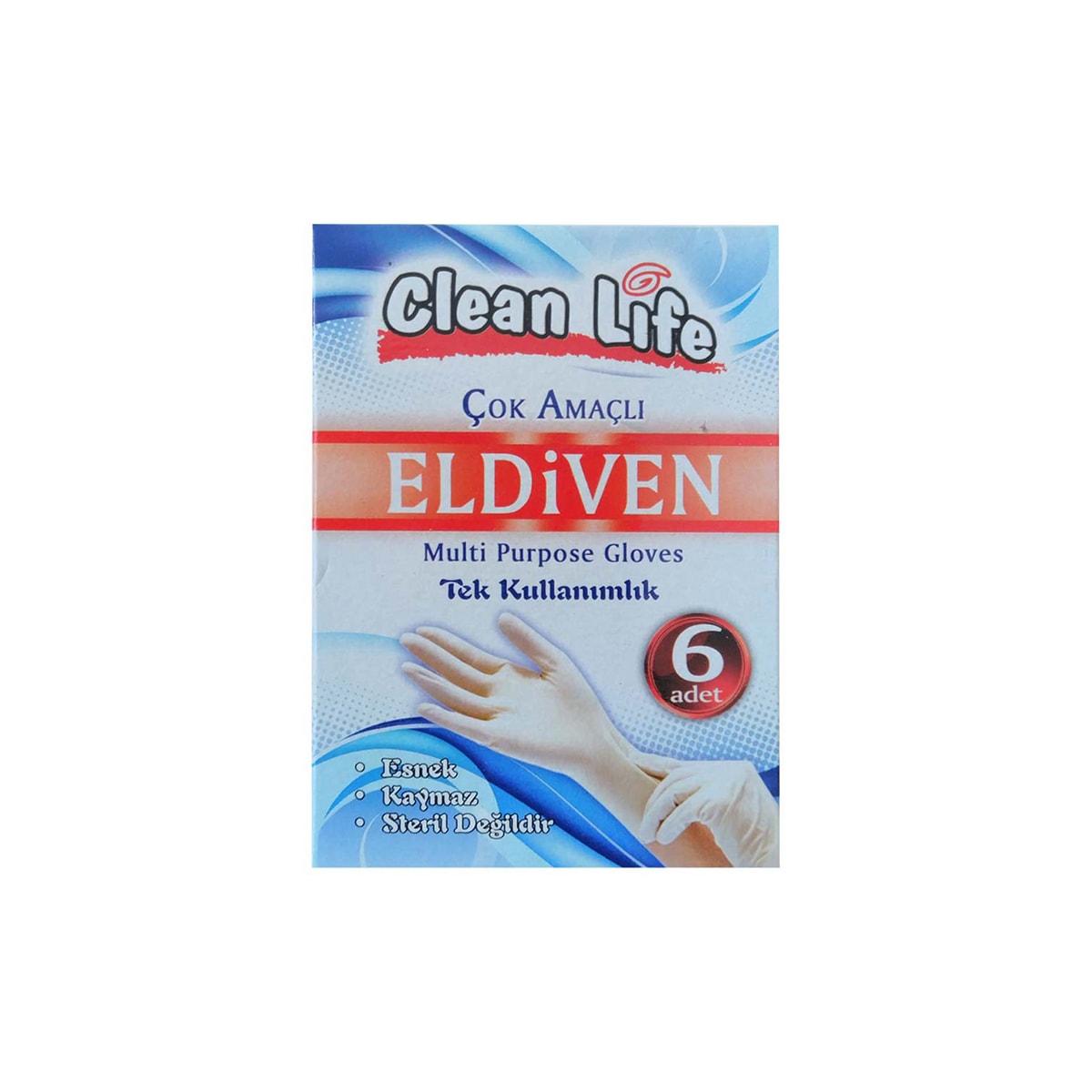 Çok Amaçlı Muayene Eldiveni 6 Adet